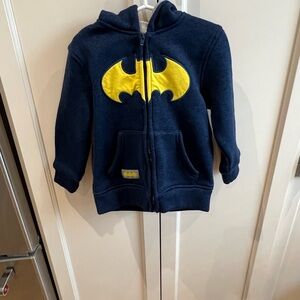 Batman Navy and Yellow Hoodie 4t